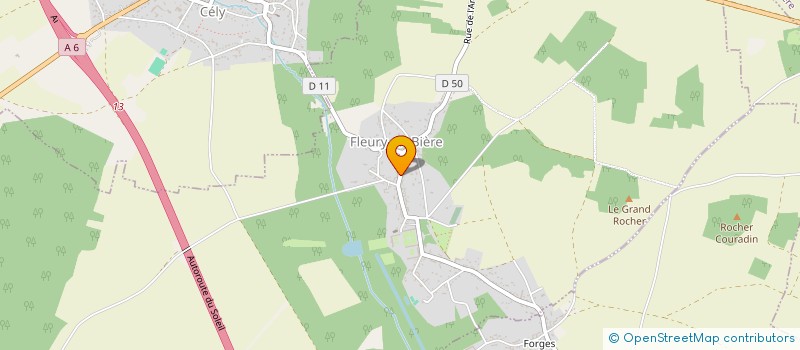 localisation de l'entreprise PASDELOUP  FLEURY-EN-BIERE