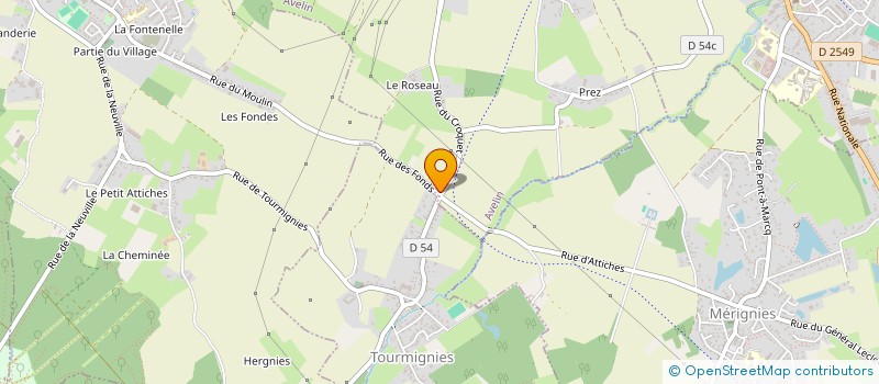localisation de l'entreprise PASDEN'S CLUB à AVELIN