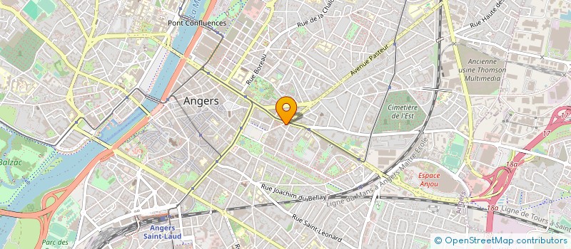 localisation de l'entreprise PASDIS49 à ANGERS