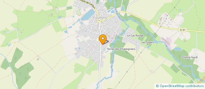 localisation de l'entreprise PASECAJE à COULLONS