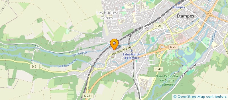 localisation de l'entreprise PASECAN à ETAMPES