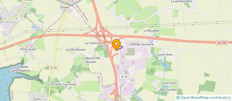 localisation de l'entreprise PASEO 2  MINIAC-MORVAN