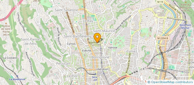 localisation de l'entreprise PASEVA  NICE