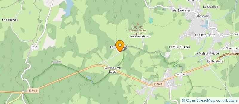 localisation de l'entreprise PASFAB à BLESSAC