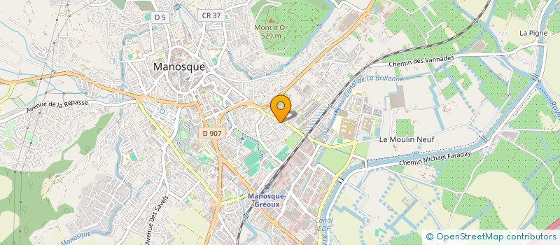 localisation de l'entreprise PASFRED à MANOSQUE