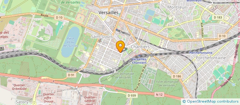 localisation de l'entreprise PASHM à VERSAILLES