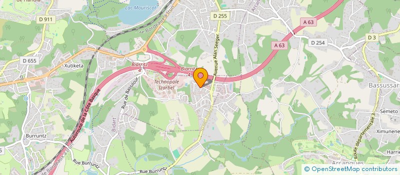 localisation de l'entreprise PASIALIS  BIDART