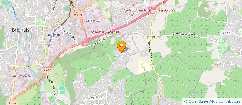 localisation de l'entreprise PASIDEO-TRAITEUR  VOURLES