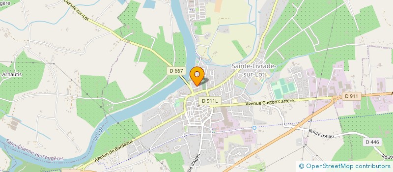 localisation de l'entreprise PASINI ARNAUD  ALLEZ-ET-CAZENEUVE