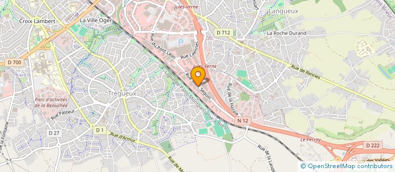 localisation de l'entreprise PASKER  TREGUEUX