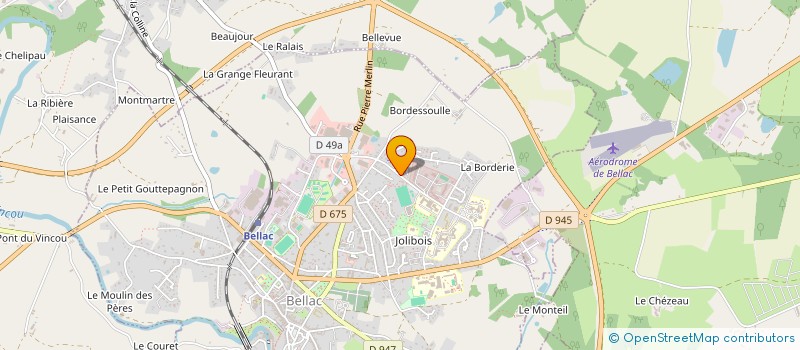 localisation de l'entreprise PASLAUR à BELLAC
