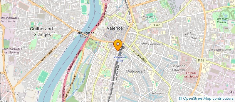 localisation de l'entreprise PASLEO à VALENCE