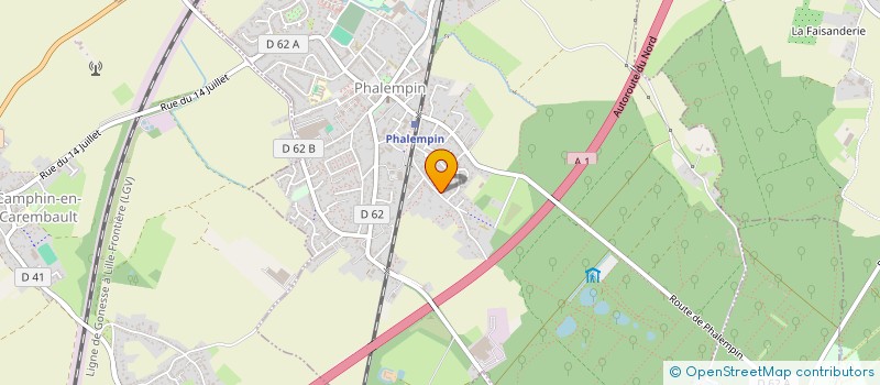 localisation de l'entreprise PASNAD  PHALEMPIN