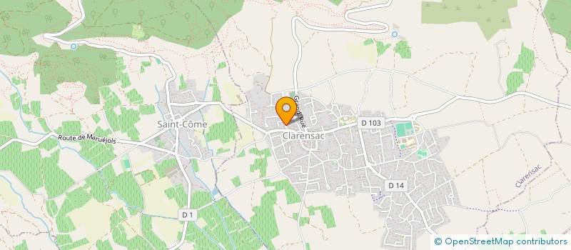 localisation de l'entreprise PASNAD  CLARENSAC