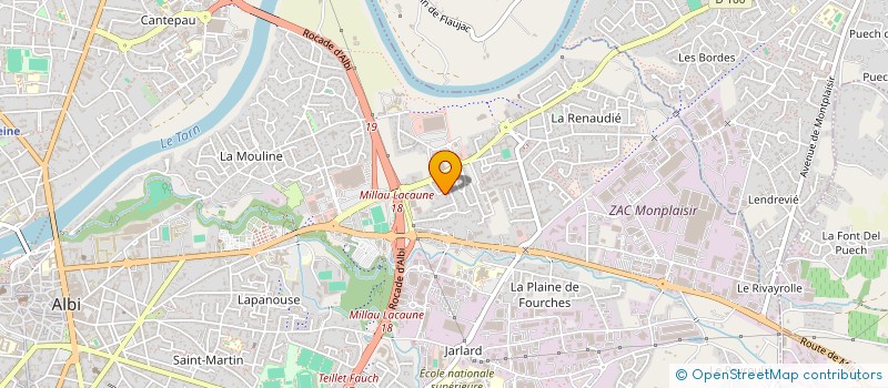 localisation de l'entreprise PASO IMMO à ALBI