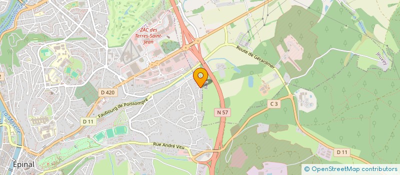 localisation de l'entreprise PASODI à EPINAL