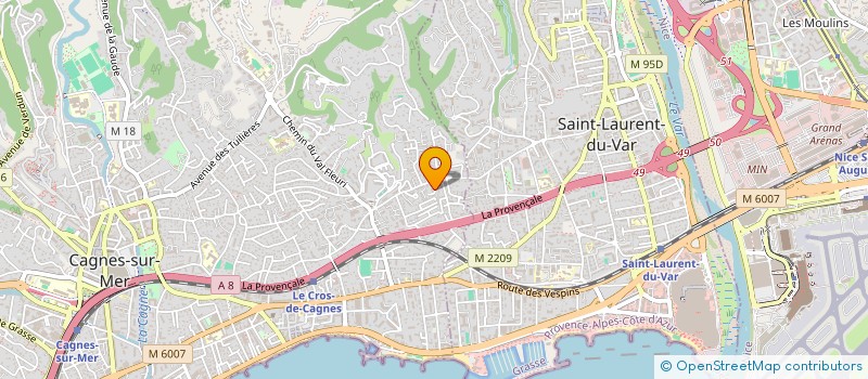 localisation de l'entreprise PASOLENA  CAGNES-SUR-MER