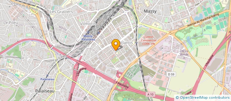 localisation de l'entreprise PASQAL à PALAISEAU