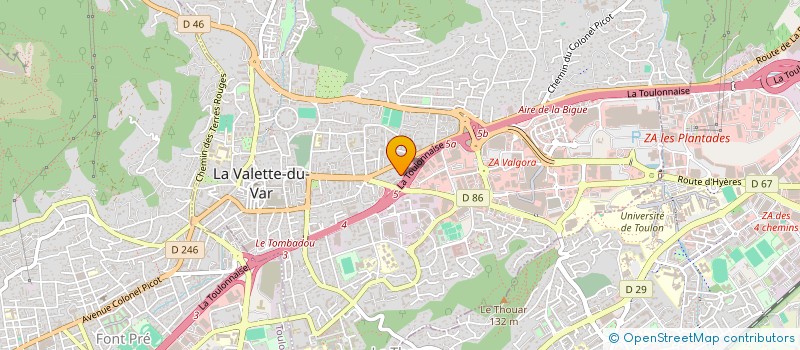 localisation de l'entreprise PASQUALINI à LA VALETTE-DU-VAR
