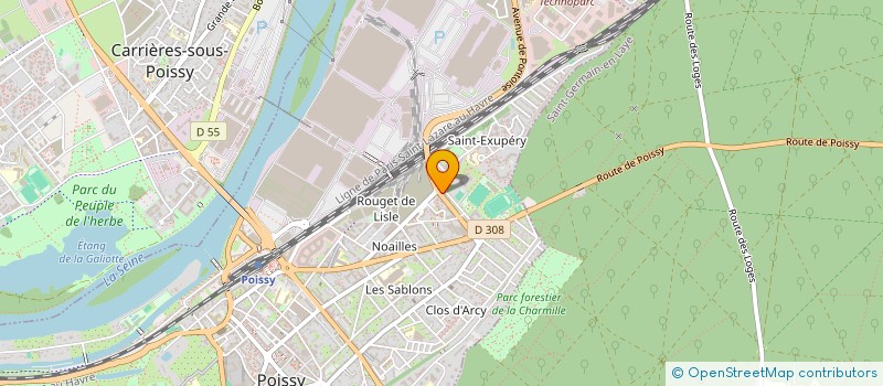 localisation de l'entreprise PASQUE HEDE à POISSY