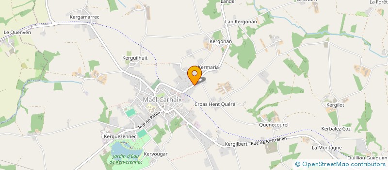 localisation de l'entreprise PASQUIER  MAEL-CARHAIX