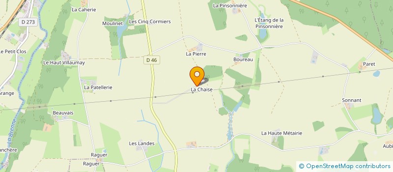 localisation de l'entreprise PASQUIER  AUZOUER-EN-TOURAINE