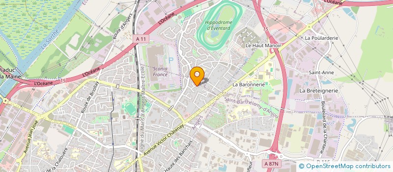 localisation de l'entreprise PASQUIER CONNECTION à ANGERS