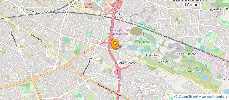 localisation de l'entreprise PASQUIER GUITARES  PLESSIS-GRAMMOIRE (LE)