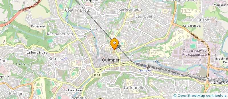 localisation de l'entreprise PASQUIER LAHUEC à QUIMPER