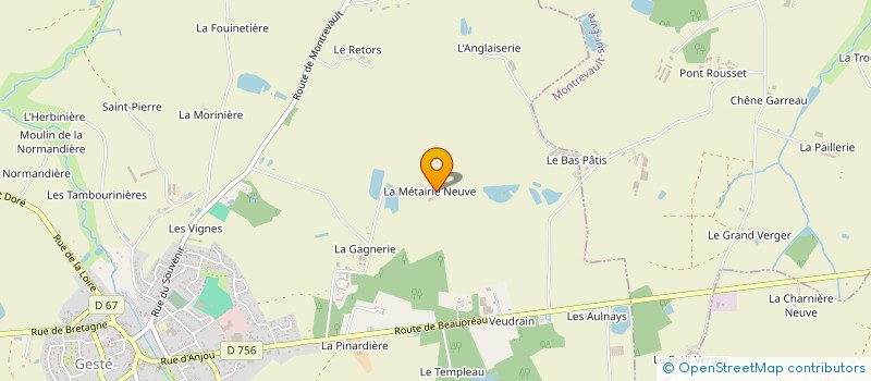 localisation de l'entreprise PASQUIER LAURENT à BEAUPREAU-EN-MAUGES