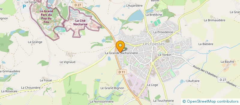 localisation de l'entreprise PASQUIER RENOVATION à LES EPESSES
