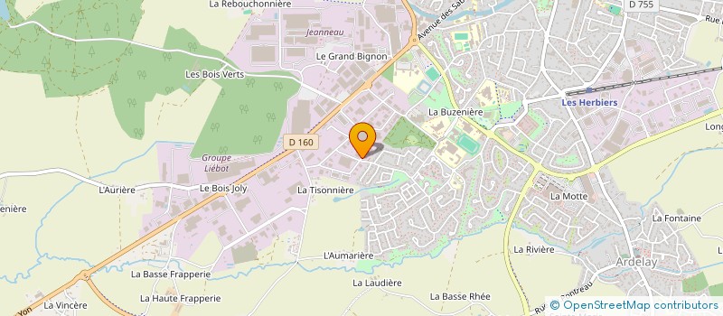 localisation de l'entreprise PASQUIET EQUIPEMENTS à LES HERBIERS