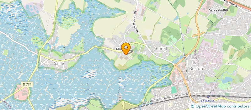 localisation de l'entreprise PASROSE  GUERANDE