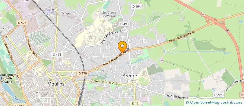 localisation de l'entreprise PASS BTP à YZEURE