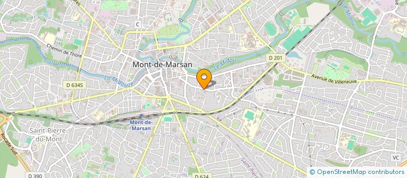 localisation de l'entreprise PASS CHEZ BIDAS à MONT-DE-MARSAN