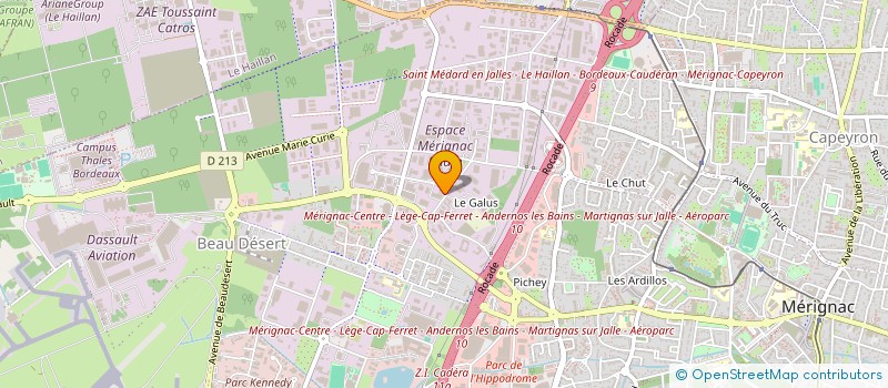 localisation de l'entreprise PASS ENERGIE PRO SERVICES  MERIGNAC