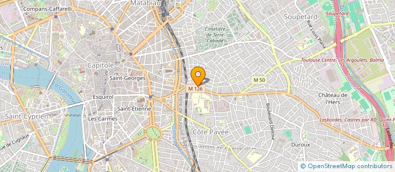 localisation de l'entreprise PASS LAS TOULOUSE (AS.P.L TOULOUSE) à TOULOUSE