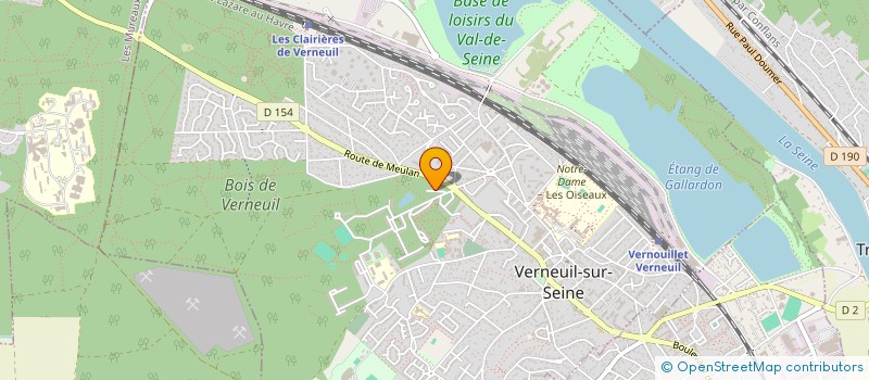 localisation de l'entreprise PASS MAGIC 78 à VERNEUIL-SUR-SEINE