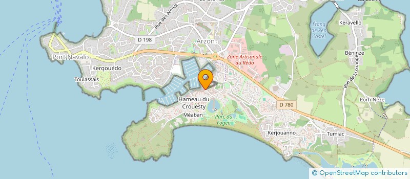 localisation de l'entreprise PASS NAVIGATION à ARZON