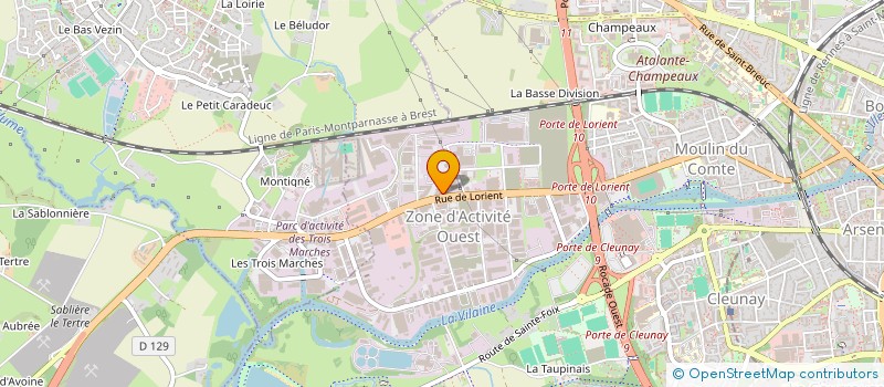 localisation de l'entreprise PASS PORT SANTE  RENNES