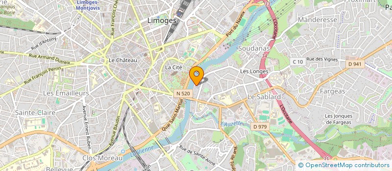 localisation de l'entreprise PASS.SPORTS CONNECT à LIMOGES