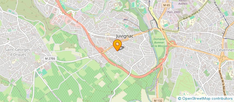 localisation de l'entreprise PASS'TEK  JUVIGNAC
