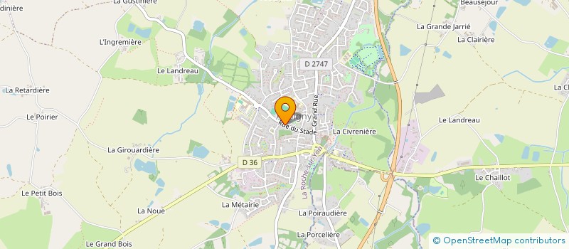 localisation de l'entreprise PASS'YON JUDO  AUBIGNY-LES CLOUZEAUX