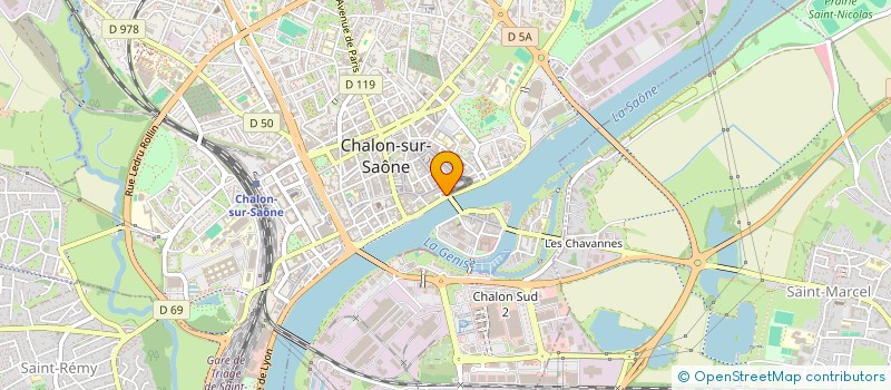 localisation de l'entreprise PASSACAILLE à CHALON-SUR-SAONE