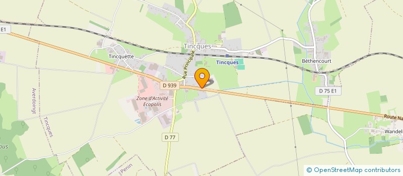 localisation de l'entreprise PASSAGE AUTO  TINCQUES