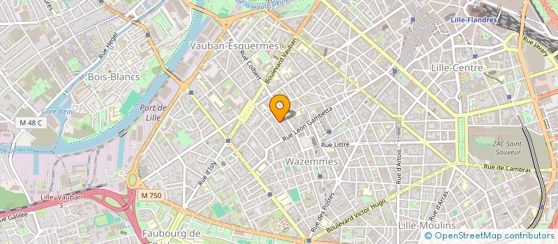 localisation de l'entreprise PASSAGE D'ANIMAUX SAUVAGES  LILLE