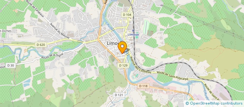 localisation de l'entreprise PASSAGE DES CREATEURS  LIMOUX