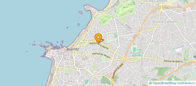 localisation de l'entreprise PASSAGE DES THERMES à BIARRITZ