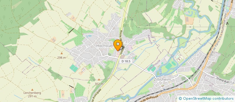 localisation de l'entreprise PASSAGE DOUCEUR  HOCHSTATT