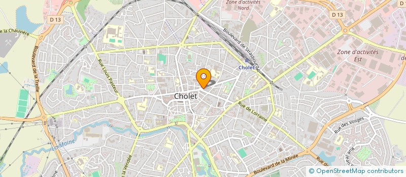 localisation de l'entreprise PASSAGE DU CADRAN  CHOLET